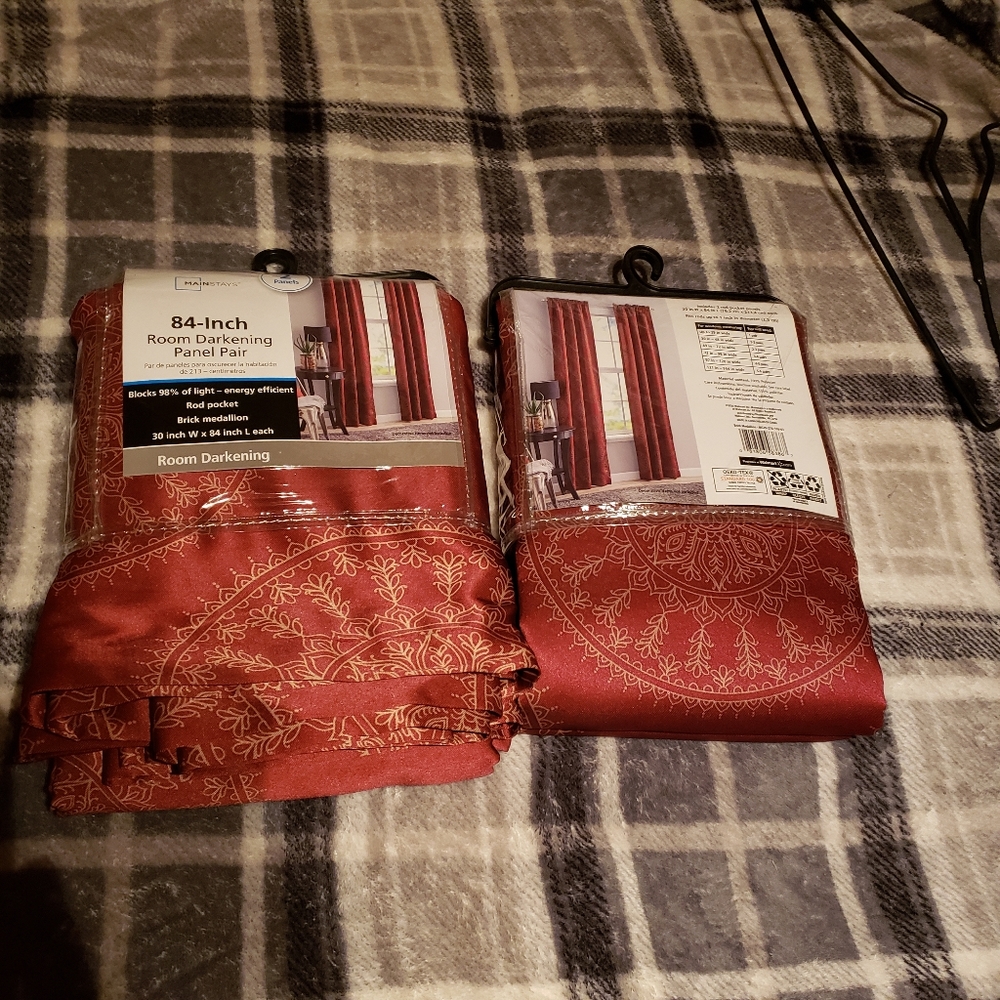 5/$15 Room darkening panel curtains